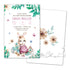 Bunny watercolor baby shower invitation