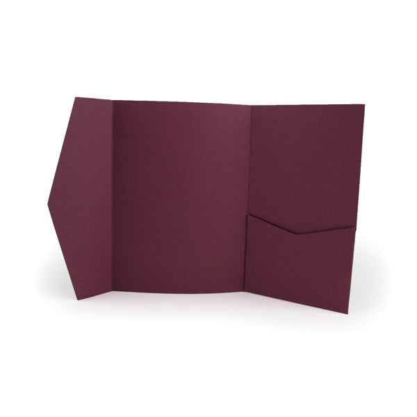 A7 Pocket envelope burgundy