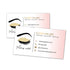 Premade makeup eyelashes business card