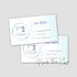 Premade hearts sewing business card