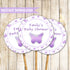 Butterfly cupcake topper birthday baby shower printable