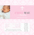 Girl baptism candy wrapper with photo printable