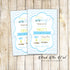Car Invitation boy birthday baby shower blue printable