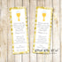 Unisex bookmarks siblings twins communion gold printable personalized