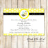 Bee Baby Shower Invitation Gender Reveal Party Printable