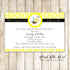 30 Bee gender reveal baby shower invitation cards