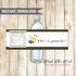Bee bottle label gender reveal baby shower printable