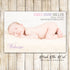 30 birth announcement photo card for girls personalized