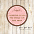 40 Stickers Swirl Rustic Pink Label Baby Shower Birthday