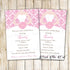 Dress Invitation Bridal Shower Sweet 16 Pink Damask Printable