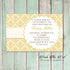 30 invitations damask gold birthday party adult any age