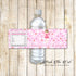 30 bottle label stickers fairy birthday baby shower pink