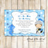 30 Cards Knight Dragon Invitation Birthday Baby Shower Blue
