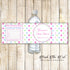 Pink Blue Green Bottle Label Birthday Baby Shower Printable
