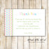 30 thank you cards pink blue green dots birthday baby shower