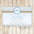 30 Invitations Prince Blue Brown Birthday Baby Shower Printable