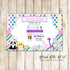 Animals Birthday Invitation Girl Birthday Printable