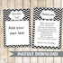 Black White Chevron Invitation Thank You Card Birthday Bridal Shower