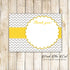 30 Yellow Silver Thank You Cards With Envelopes Bridal Baby Shower