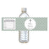 30 Baptism Christening Bottle Labels Mint Silver