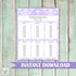 lavender baptism seating chart