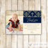 Boy Baptism Christening Thank You Note Photo Card