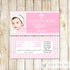 Pink Photo Girl Baptism Christening Communion Candy Bar Wrapper