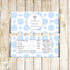 50 Candy Bar Wrappers Boy Baptism Christening Blue