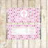 50 Candy Bar Wrappers Girl Baptism Christening Pink