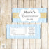 Blue Glitter Fold Boy Baptism Christening Communion Candy Bar Wrapper Label