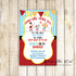 30 Invitations Circus Carnival Kids Birthday Party Cards
