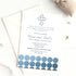 Boy first communion invitations blue dots (set of 30)