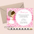 30 religious thank you cards girl praying pink
