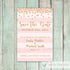 Wedding Save The Date Blush Pink Gold