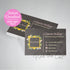 Sunflower business card boho glitter