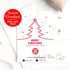 Corporate christmas tree greeting card printable