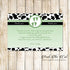 30 Thank You Cards Cow Twins Baby Shower Green Photo Paper