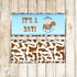 Baby Boy Shower Candy Bar Wrapper Cowboy Blue Brown Printable Label