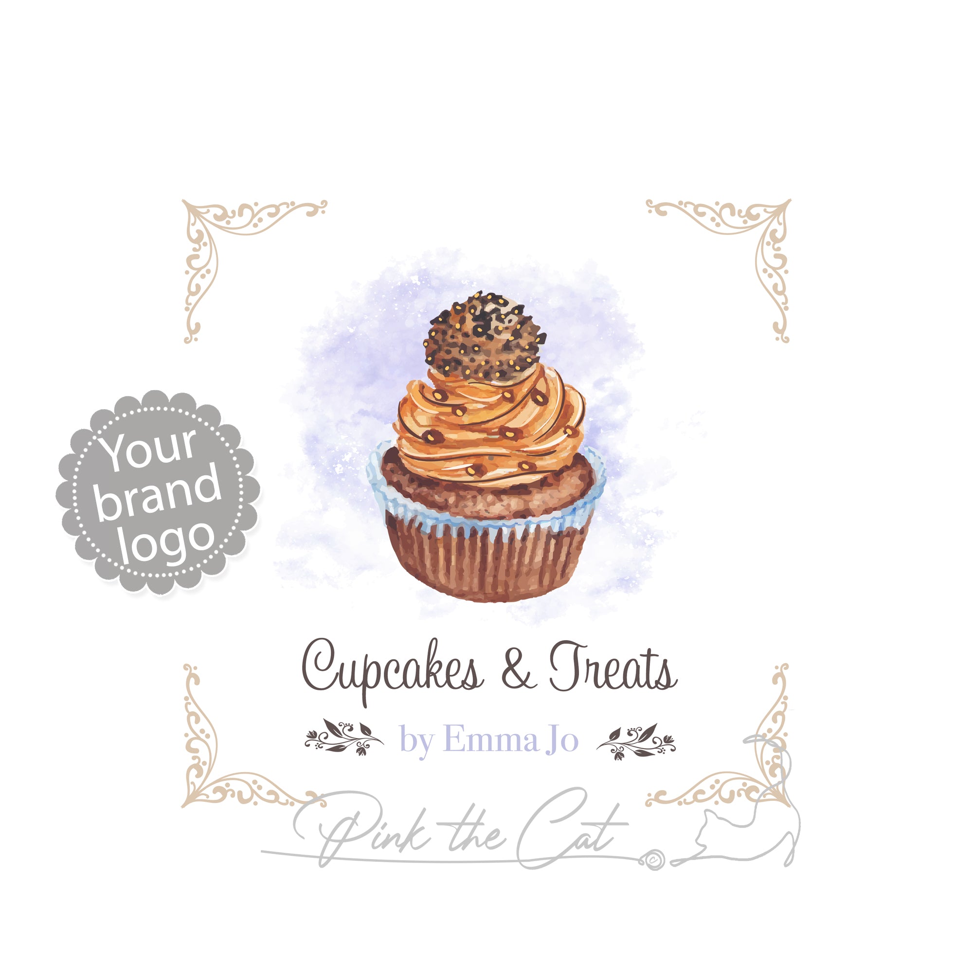 premade cupcake logo design