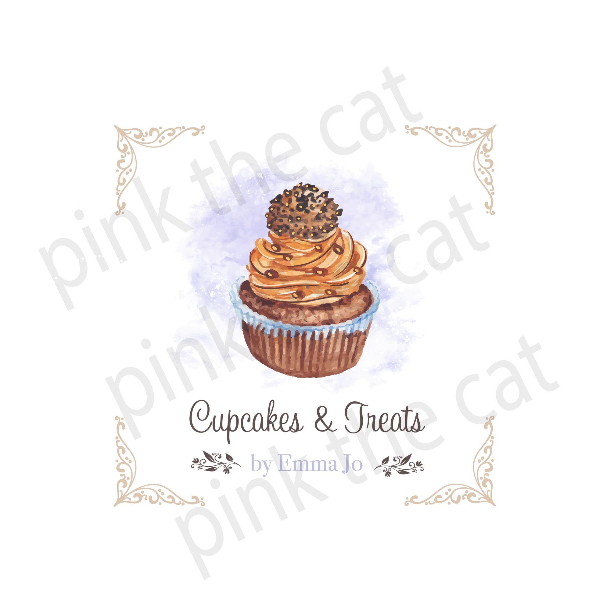 premade cupcake logo design