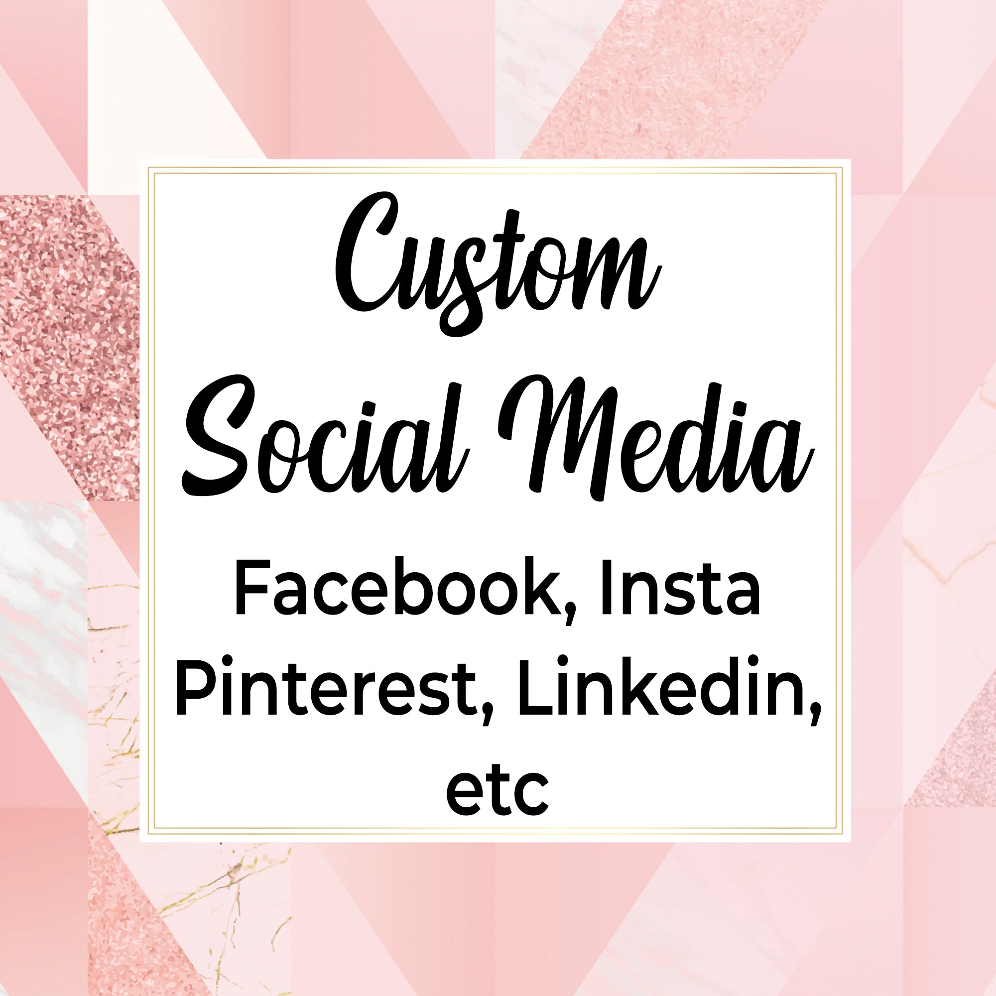 Custom social media design