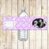 Bottle Labels Wedding Bridal Shower Anniversary Lavender