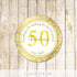 40 Stickers Gold 50th Birthday Wedding Anniversary