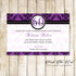 30 Invitations Purple Black Adult Birthday Party Any Age