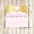 30 Candy Bar Wrappers Quinceanera Bridal Shower Gold Pink Printable