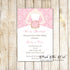 After wedding celebration invitations pink dress printable