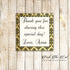 Gold Damask Black Favor Label Tag Sticker Bridal Shower Wedding Printable