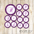 damask purple black happy birthday banner