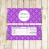 50 Candy Bar Wrappers Purple Sweet 16 Quinceanera