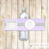 Silver Lavender Bottle Labels Bridal Shower Wrappers